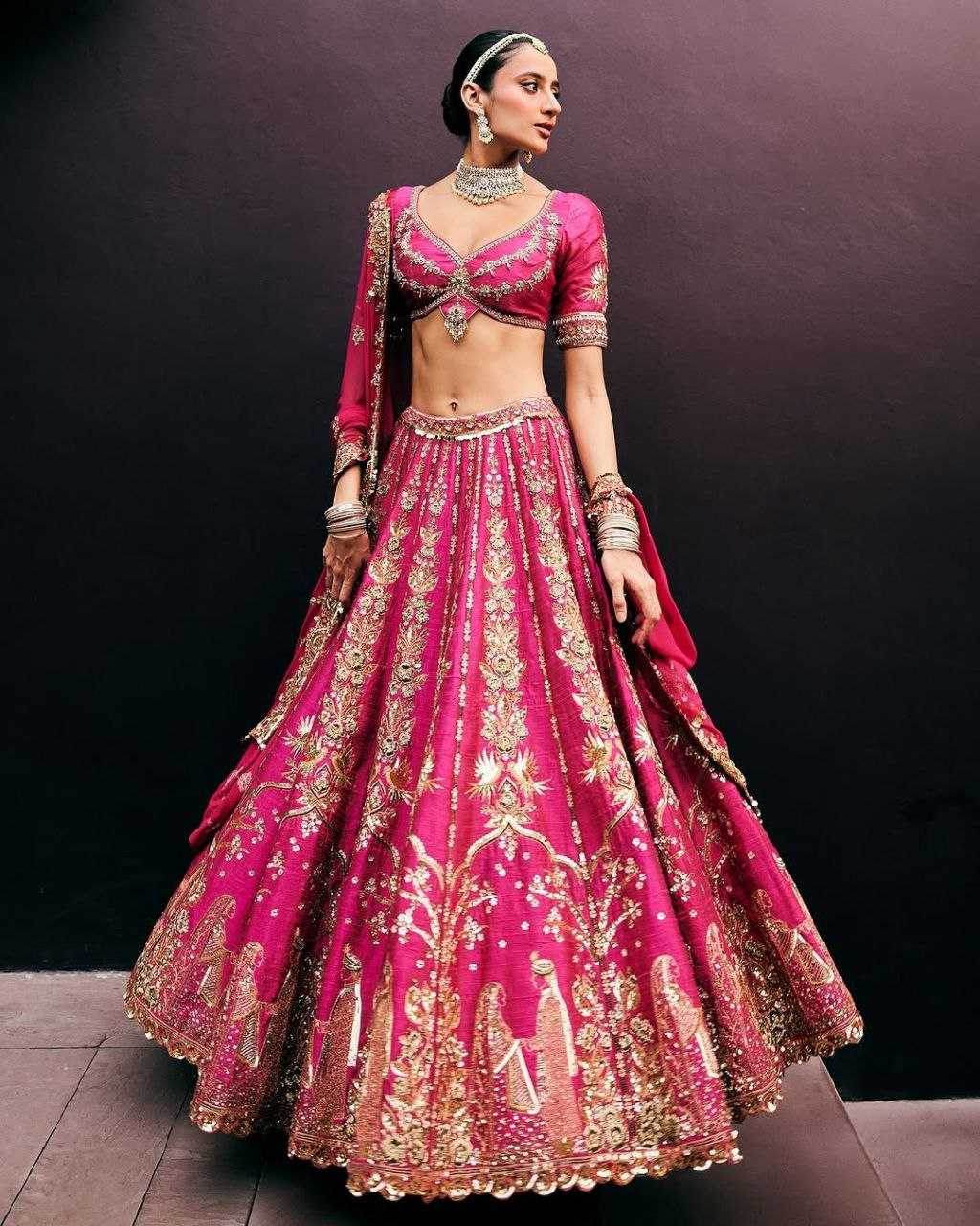 Silk Designer Traditional Lehenga - MYLUXURY LANE ENTERPRISE